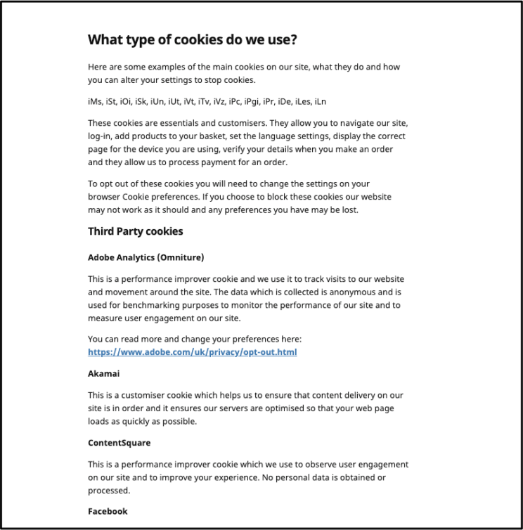 Free Cookie Policy Template Cookies Policy Sample