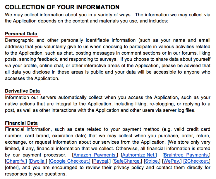 Customer Data Privacy Policy Template