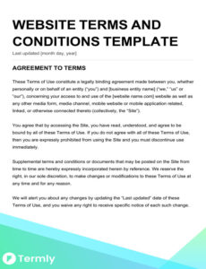 Free Terms &amp; Conditions Templates | Downloadable Samples | Termly
