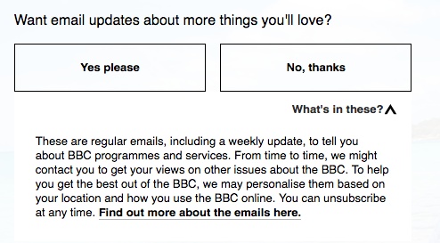 BBC Email Consent Request