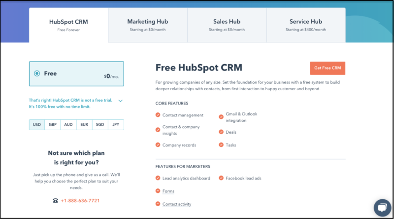 hubspot sales pricing