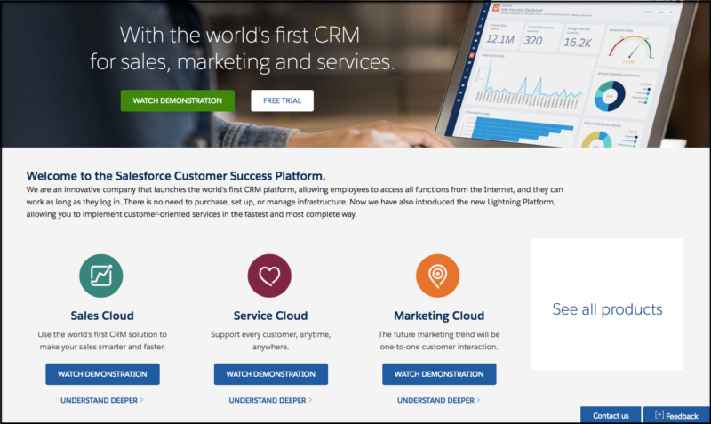Salesforce CRM software