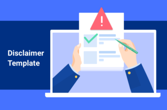Disclaimer agreement template illustration