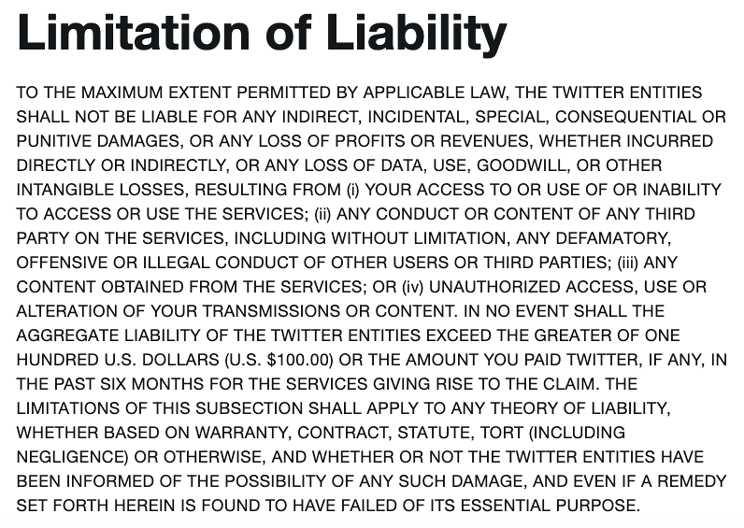 No Liability Disclaimer Template