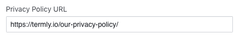 Example of a valid privacy policy URL