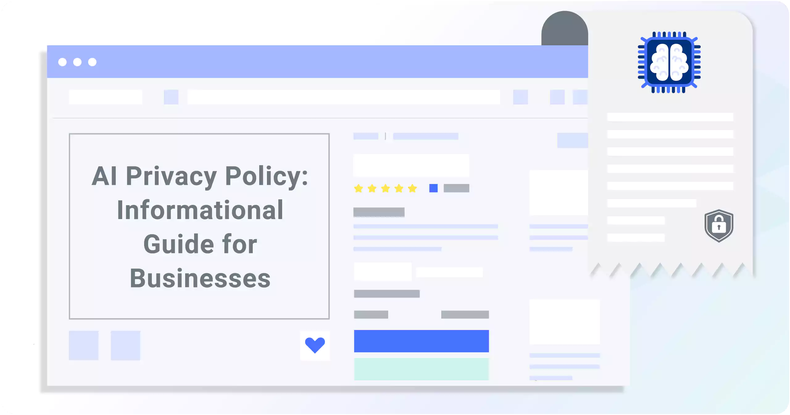image of privacy policy highlights for AI services
