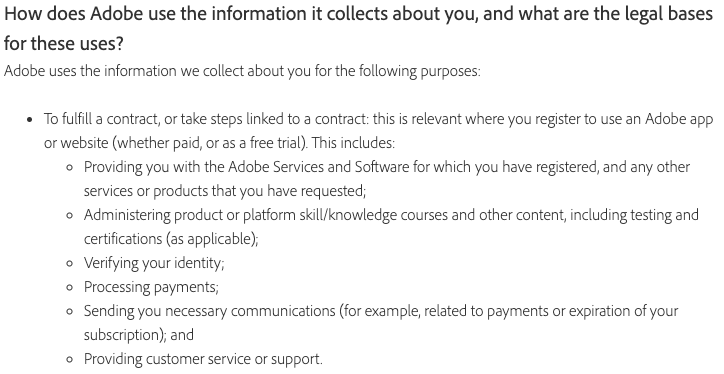 Adobe-privacy-policy- GDPR-CCPA