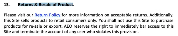 American-Eagle-Outfitters-terms-and-conditions