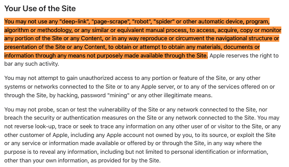 Apple-acceptable-use-of- services