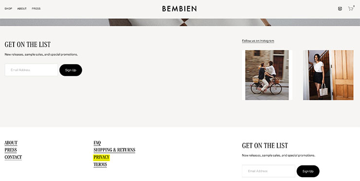 BEMBIEN-privacy-policy-in-footer-link
