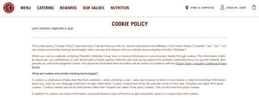 Chipotle-cookie-policy