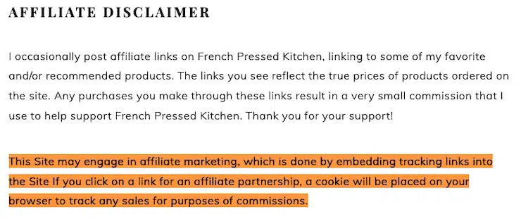 French-Pressed-Kitchen-Affiliate-Links-and-Endorsements-Clause