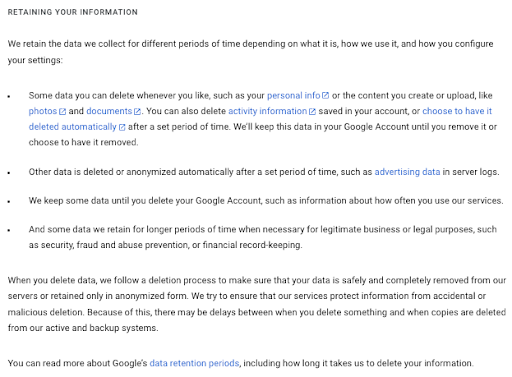 Google-Data-Retention-Limits