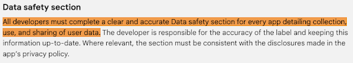 Google-Help-Center-Data-Safety-Form