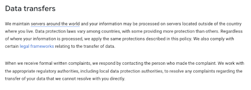 Google-International-Data-Transfers