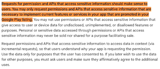 Google-Playstore-Privacy-Policy-Sensitive-Personal-Information