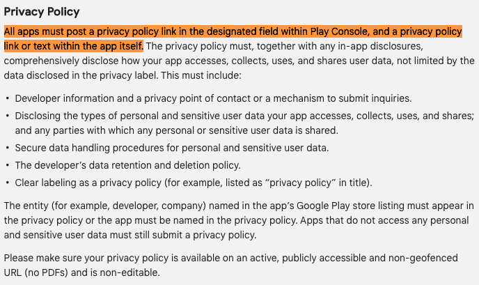 Google-apps-post-privacy-policy-link