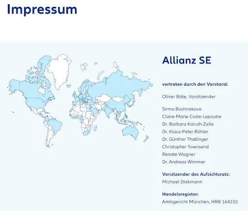 Impressum-from-Allianz-website