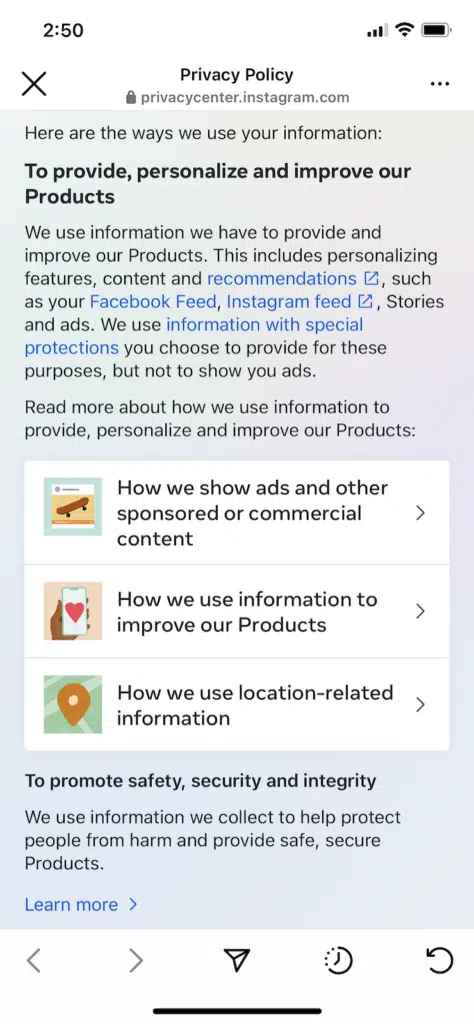 Instagram-Facebook-Meta-FAQ-style
