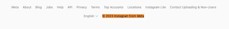 Instagram-homepage-copyright-notice