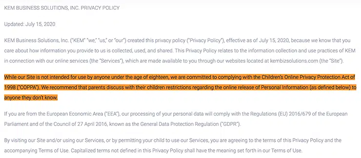 KEM-Business-Solutions-privacy-policy-example