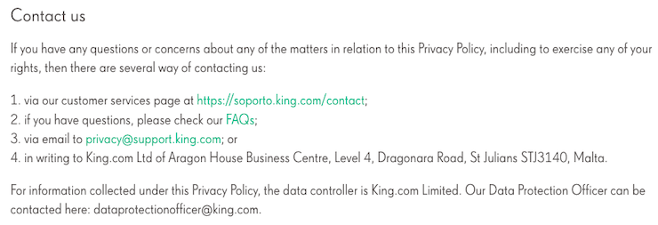 King-Games-app-developer-multiple-ways-users-contact-privacy-policy