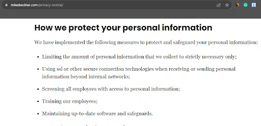 Miles-Becker-website-privacy-policy-How-You-Store-and-Protect-the-Data