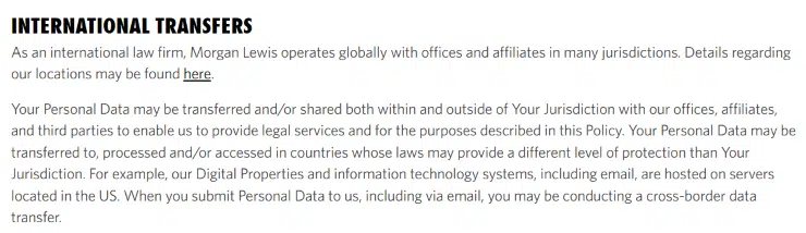 Morgan Lewis_Privacy Policy