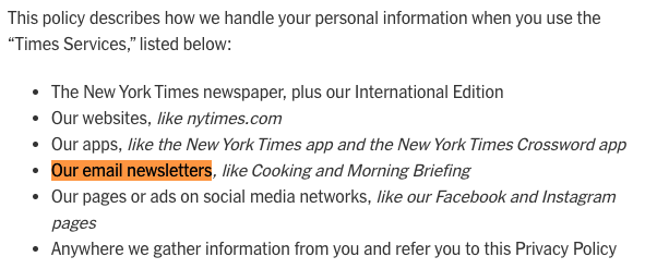 New-York-Times-email-marketing-privacy-agreement