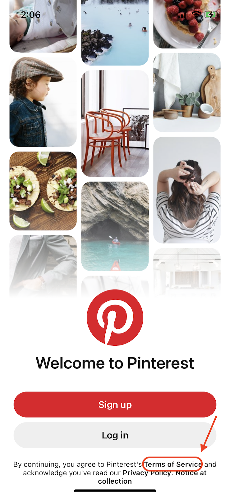 Pinterest-links-terms-and-conditions-new-users-sign-up