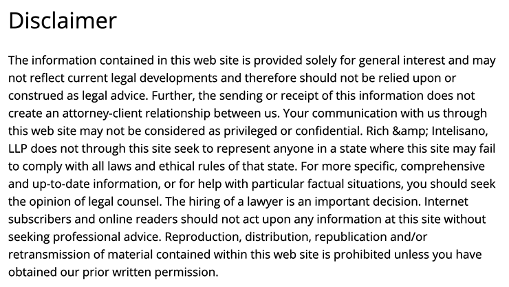 Disclaimer Examples - Termly