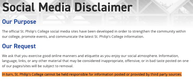 St-Phillips-College-social-disclaimer-website