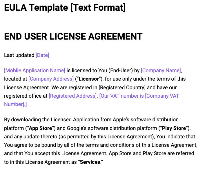 How To Write a EULA for Your Software or App StepbyStep