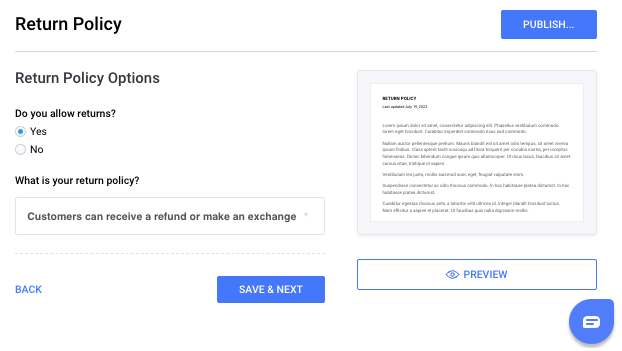 RETURN & EXCHANGE POLICY