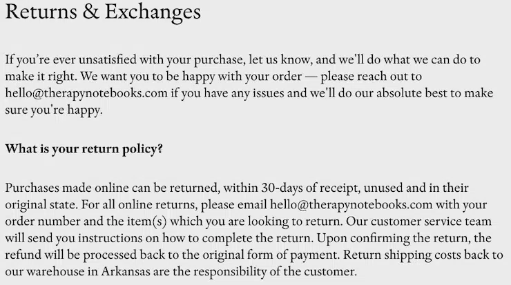 Therapy-Notebooks-return-refund-and-exchange-clause-shipping policy