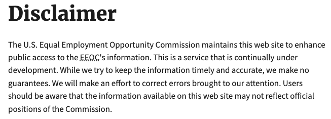 US-Equal-Employment-Commission-disclaimer