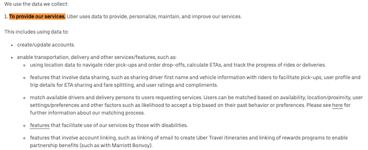 Uber-iOS-app-privacy-policy