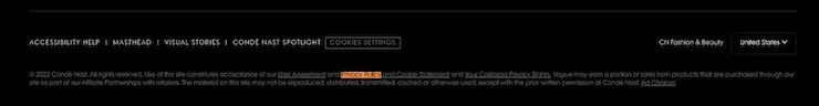 Vogue-WordPress-website-privacy-policy