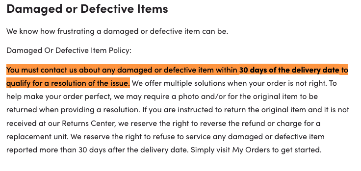 Wayfair-Policy-for-Defective-or-Faulty-Goods-and-Products