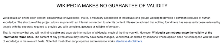 Wikipedia-No-Guarantee