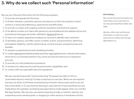 Wix-How-You-Use-Personal-Information