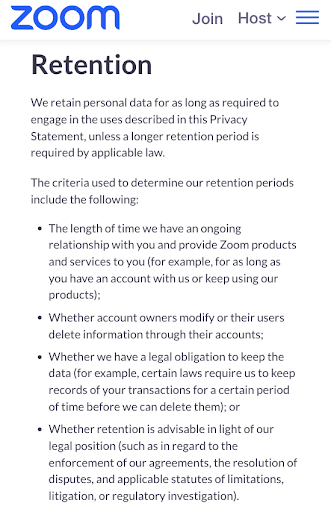 Zoom-Data-Retention-Policy