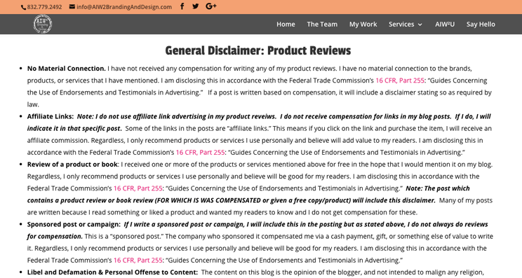 How To Write A Disclaimer For A Product : Product Disclaimer Notice