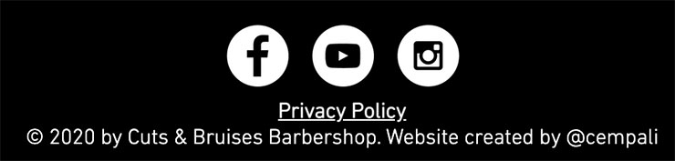 cuts-and-bruises-privacy-policy-in-footer-link-example