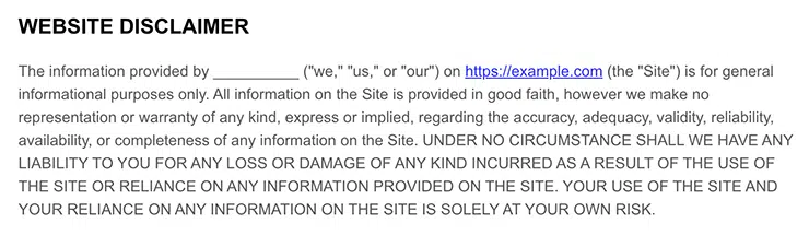 example-of-a-website-disclaimer-text