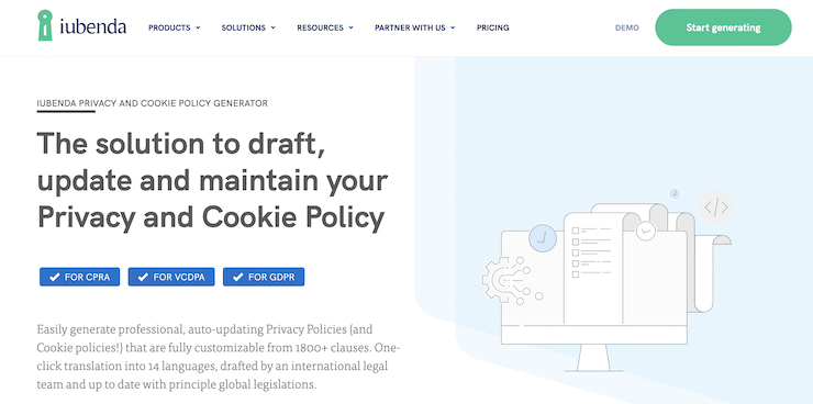 iubenda privacy policy
