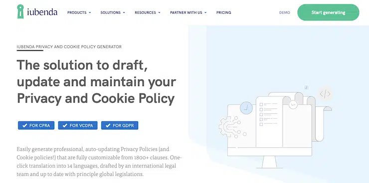 iubenda privacy policy