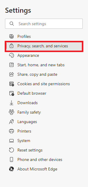 microsoft edge clear browsing data settings