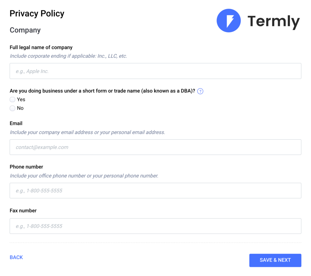 privacy-policy-termly-final-step-screenshot