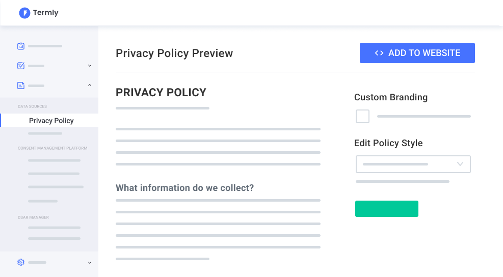 termly-gdpr-solution-privacy-policy-generator-dashboard